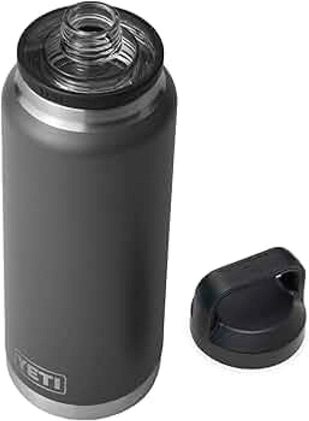 YETI Rambler 36 oz Bottle, Vacuum Insulated, Stainless Steel with Chug Cap, Charcoal