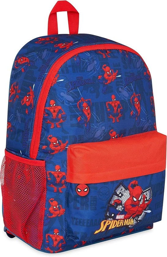 Marvel Kids Backpack, School Bag with Zipped Front Pocket - Boys Gifts