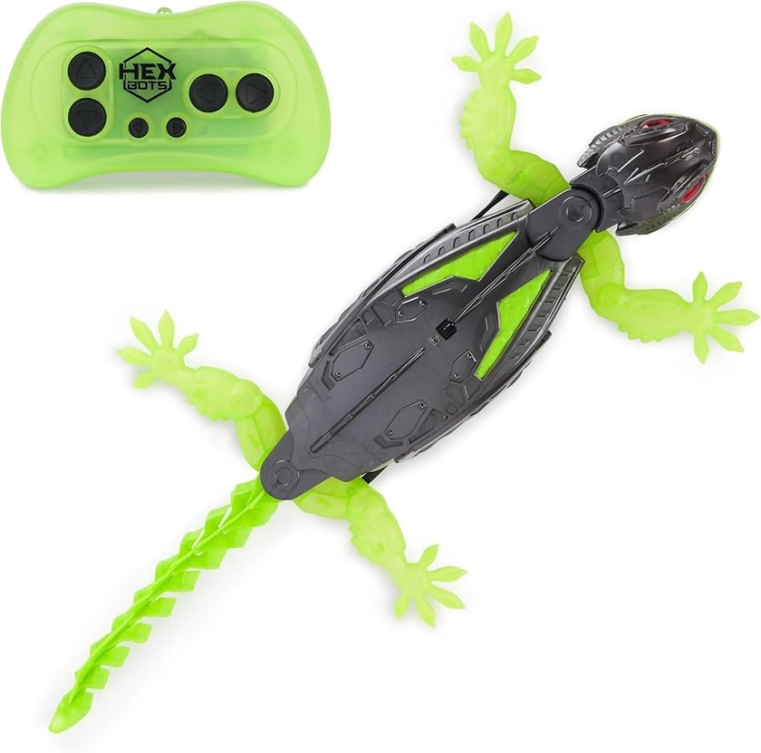 Wall Crawler Gecko, Rechargeable Remote Control Robot Kids Toys, Climbs up Walls for Prank Toys & Games, RC Robot Toys for Boys & Girls Ages 4 & Up.