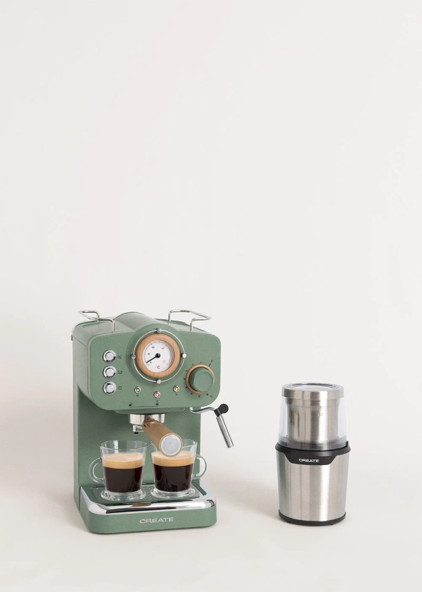 Pack THERA RETRO Cafetière expresso + MILL PRO Moulin à café et à épices 