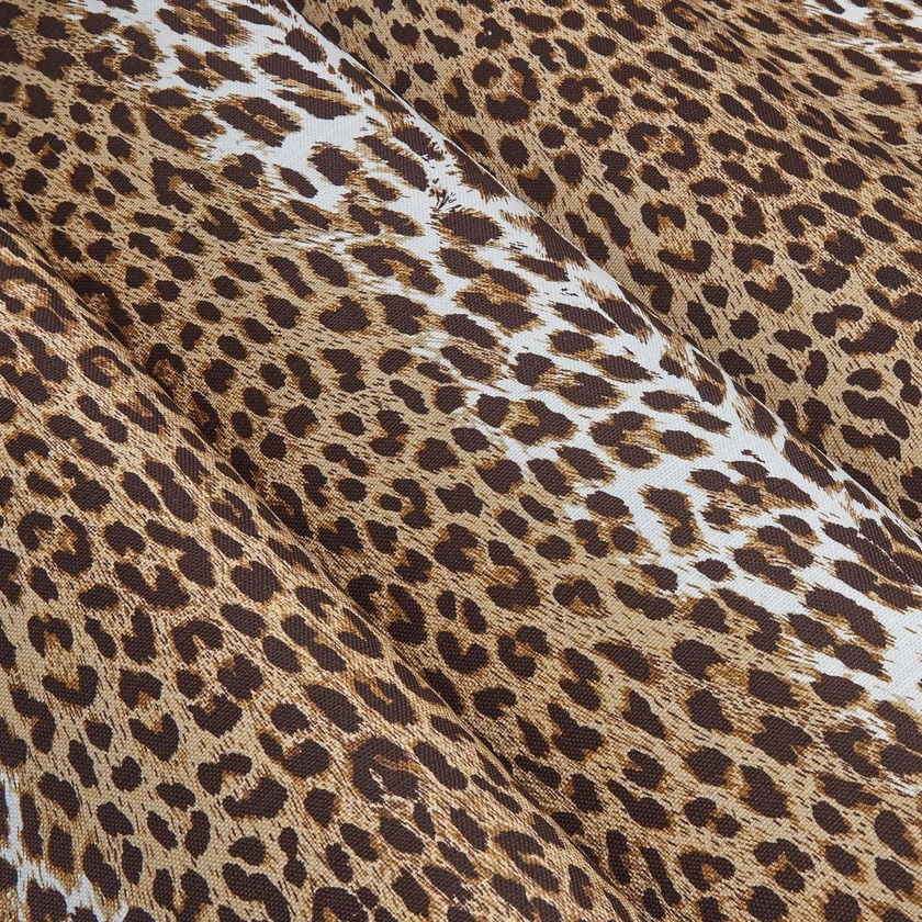 Chestnut Brown Leopard Fabric