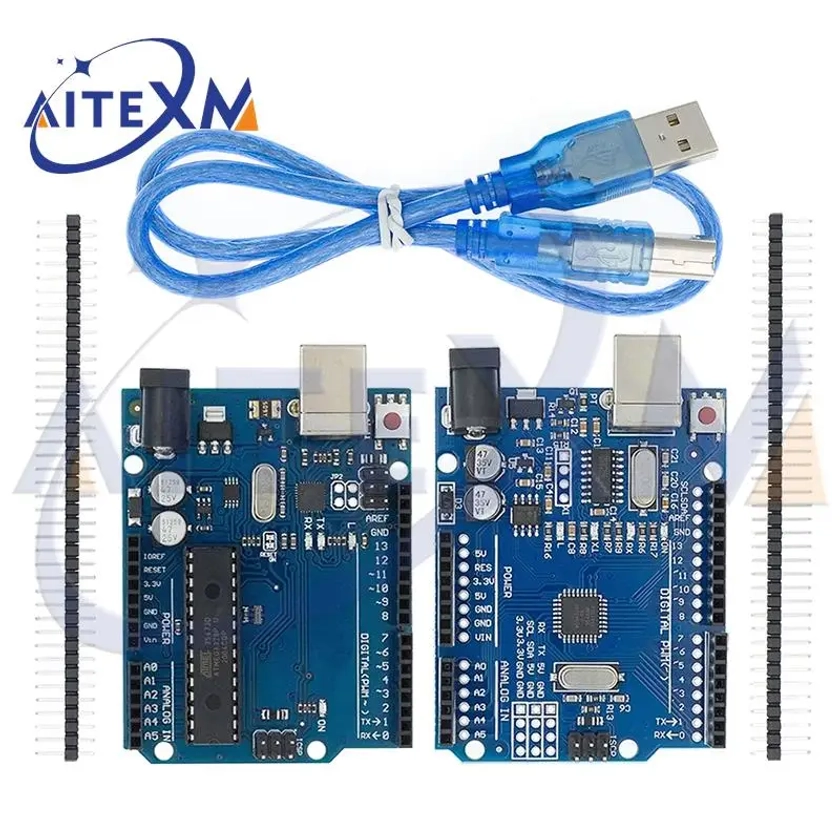 UNO R3 Development Board ATMEGA328P CH340 / ATEGA16U2 Compatible For Arduino with Cable R3/R4 UNO Proto Shield Expansion Board