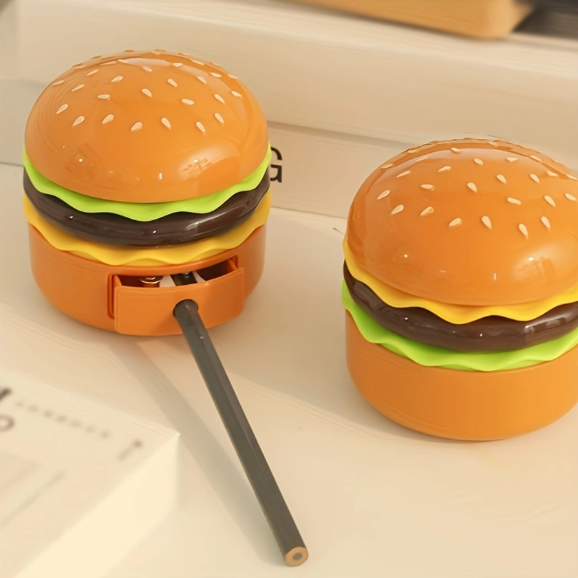 1pc Novelty Hamburger Night Light, A Mini Table Lamp, Reading Light, Ambient Light - The Perfect DIY Bedroom & Study Desk Decorative Piece, An Educati