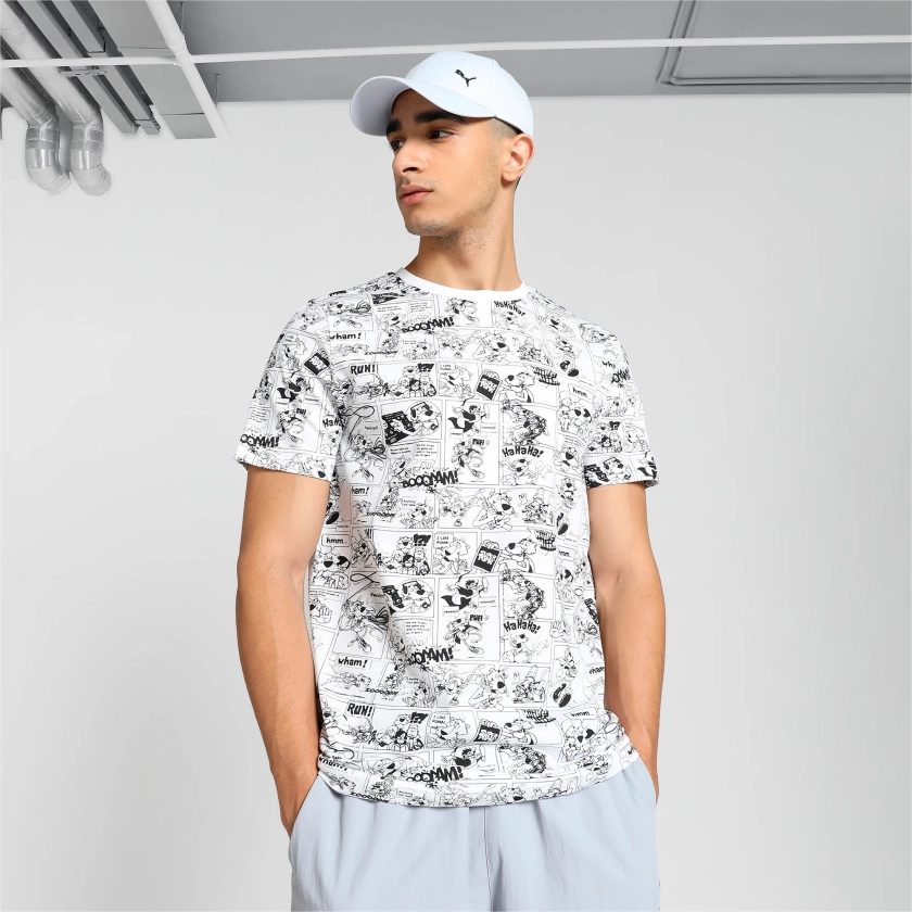 Super PUMA All Over Print Men's Slim Fit T-Shirt