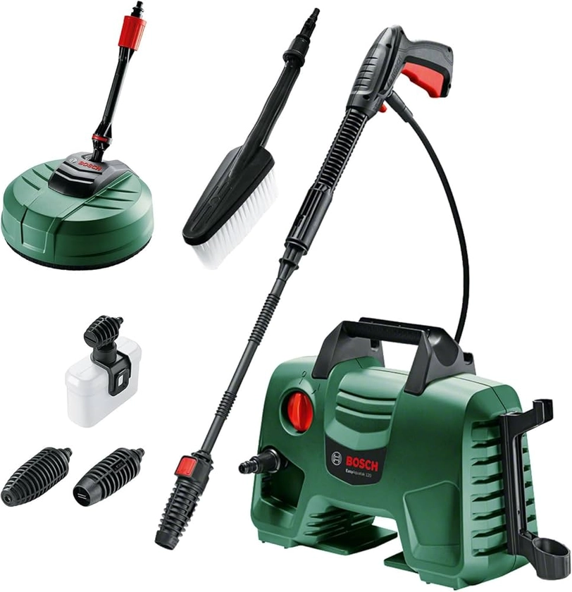 Bosch Home and Garden Nettoyeur Haute Pression - Edition Premium (Kit Maison et Voiture Inclus, Maximum Débit: 350 l/h, dans une Boîte en Carton)