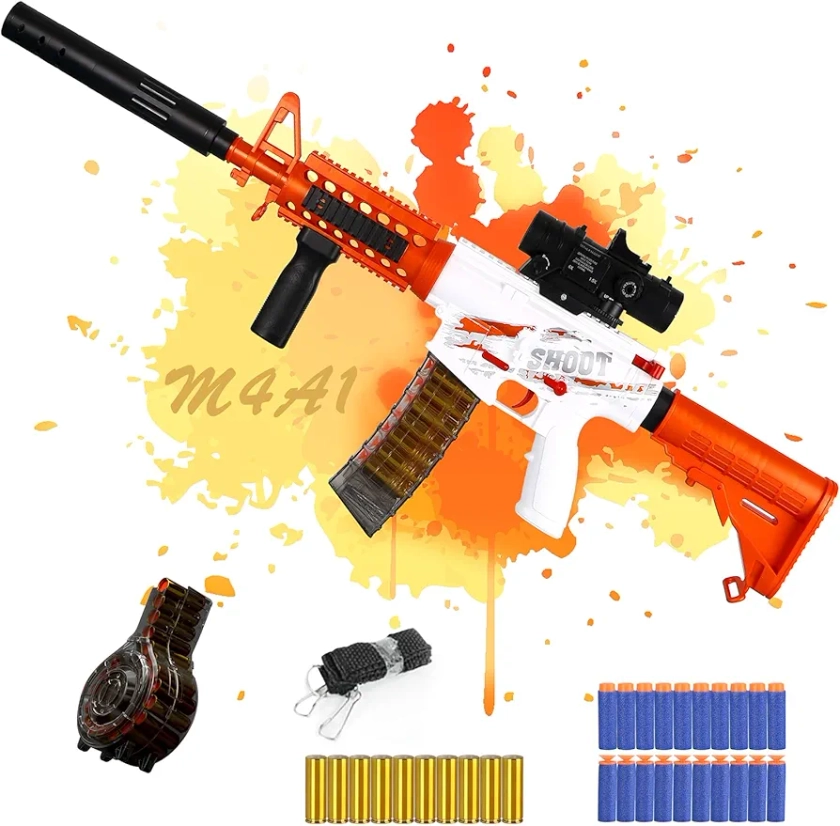 SK MISS Automatic Toy Guns for Boys, 2 in 1 Modes Toy Foam Blasters & Guns, Electric Shooting Games Toys for Kids and Girls Age 7 8 9 10 11 12 Years