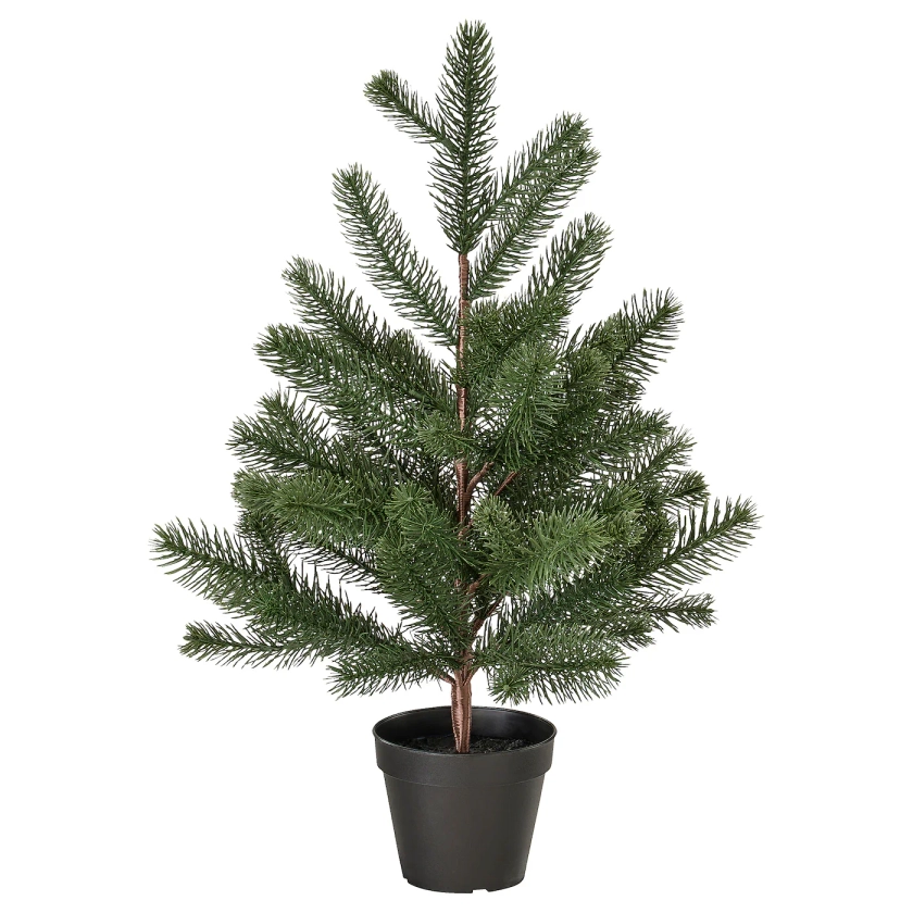 VINTERFINT Plante artificielle en pot - intérieur/extérieur/sapin de Noël vert - IKEA