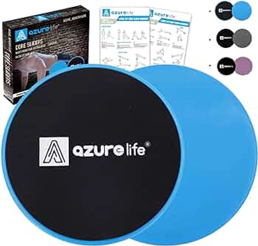 Exercise Core Sliders, Dual Sided Exercise Gliding Discs Use on Carpet or Hardwood Floors, Light and Portable, Perfect for Abdominal&Core Workouts