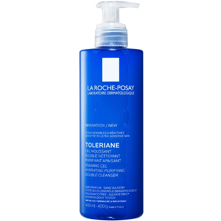 La Roche-Posay Toleriane Gel Moussant Double Cleanser 400ml - Αφρώδες Gel Καθαρισμού Προσώπου για Ευαίσθητο Δέρμα | Pharm24.gr