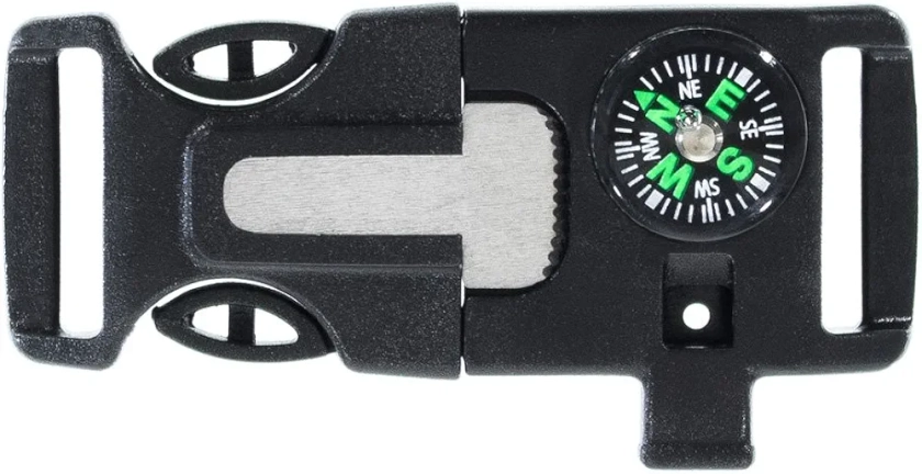 Paracord Planet Plastic Side Release Emergency Survival Utility Buckles & Whistle Buckles – Choose from 1/2”, 5/8” or 3/4”