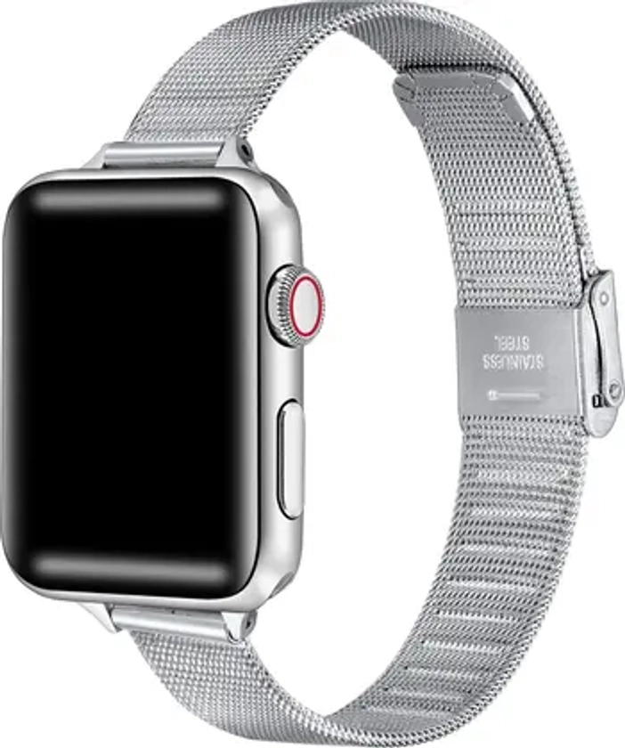 The Posh Tech Blake Stainless Steel Apple Watch® Watchband | Nordstrom