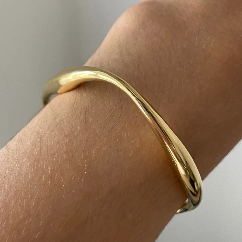 Bracelet OLYMPIA - Jonc Ajustable en Acier Inoxydable