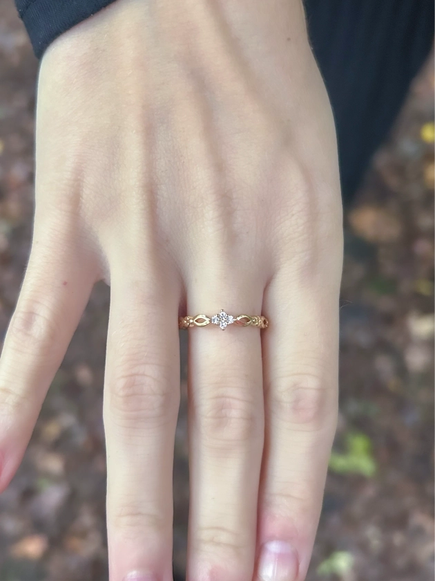 Bague réglable Alice zircons