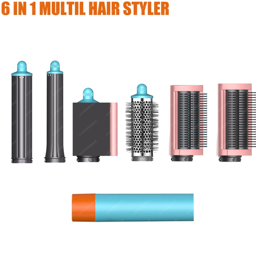 Multi Styler-Sèche-cheveux 6 en 1, Peigne à Intervalles, avec Baril à Bouclage existent de 30/40mm, Brosse à Air Chaud, Outil de Coiffure, Nouveau Design - AliExpress