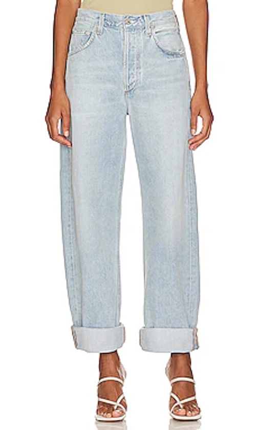 Citizens of Humanity Ayla Baggy Cuffed Crop in Freshwater from Revolve.com
