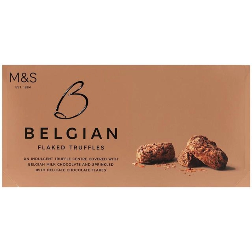 M&S Belgian Flaked Chocolate Truffles | Ocado