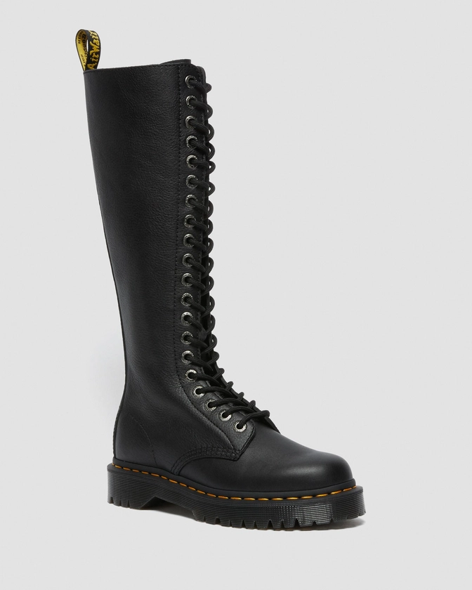 1B60 Bex Pisa Leather Knee High Boots in Black | Dr. Martens