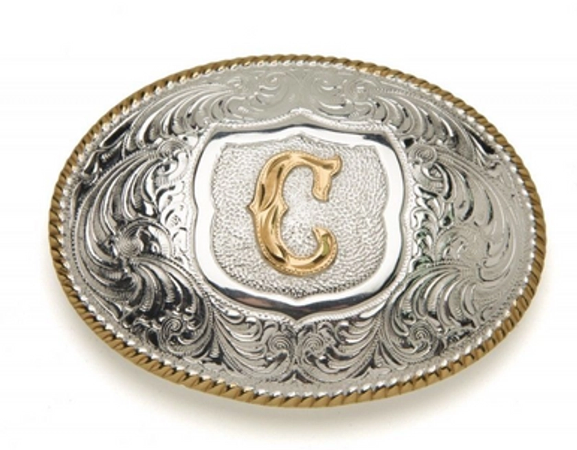 CRUMRINE OVAL INITIAL C BUCKLE - ACC BUCKLE - C10380-C