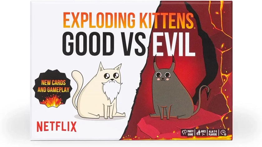 Exploding Kittens EK: Good vs Evil, Red and White