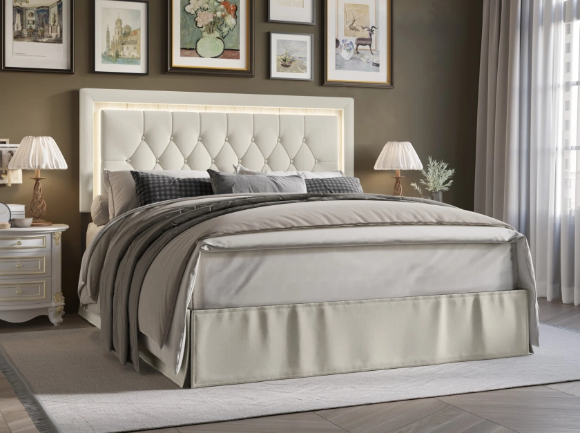 Epworth Upholstered Platform Storage Bed