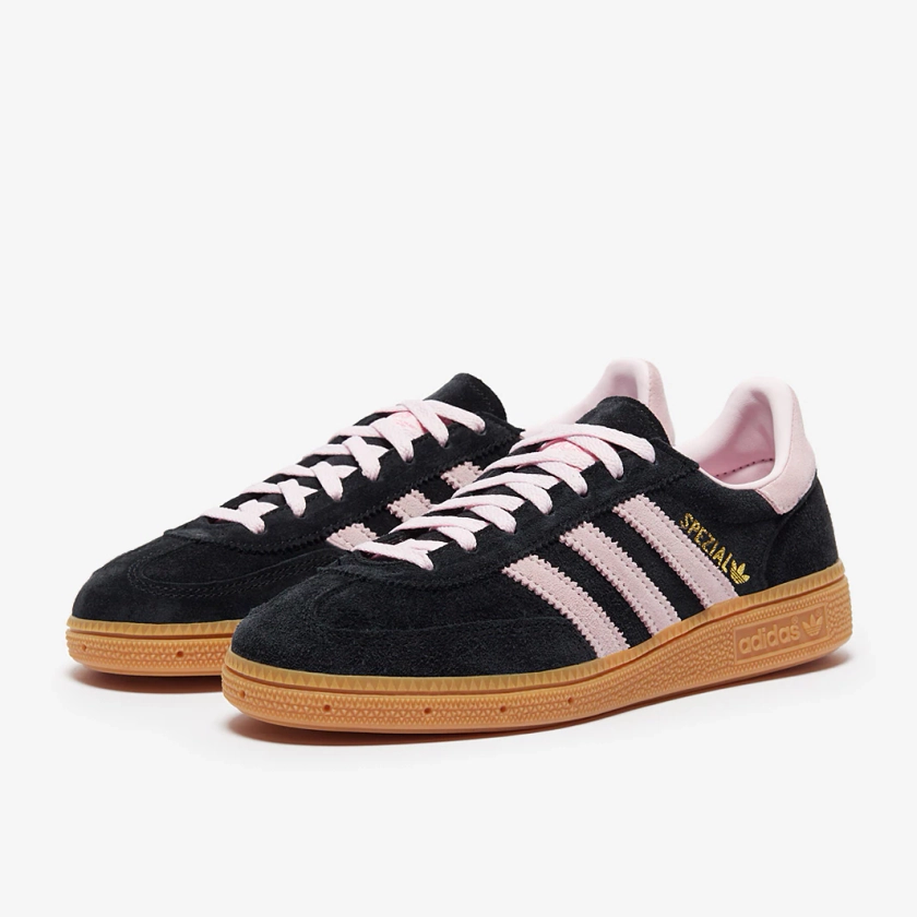 adidas Originals Womens Handball Spezial - Core Black/Clear Pink/Gum 1 - Trainers - Womens Shoes | 