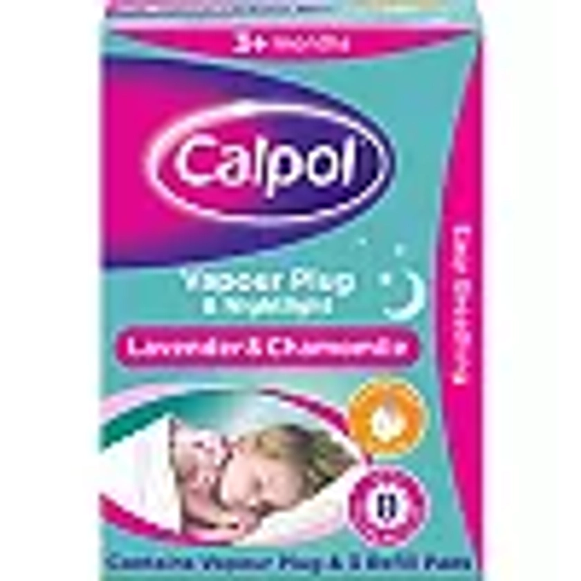 Calpol Vapour Plug & Nightlight Lavender & Chamomile + 3 Refill Pads