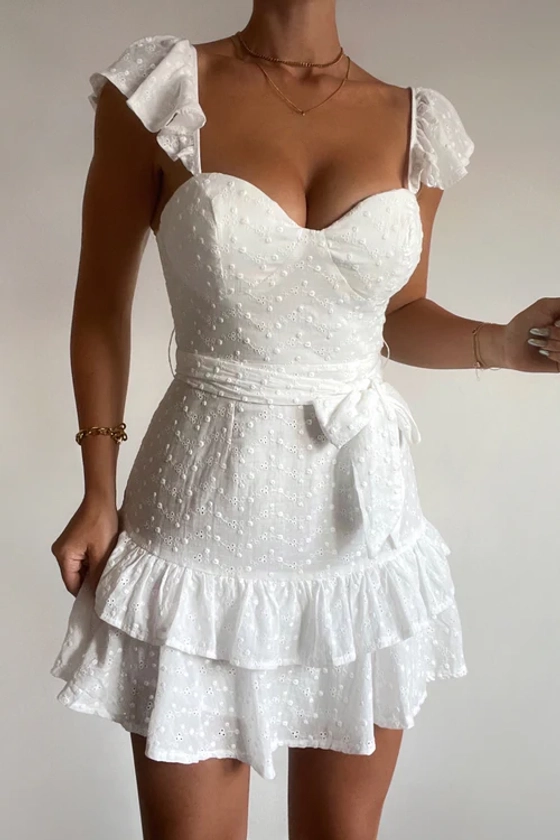 Khalessi Mini Dress - White