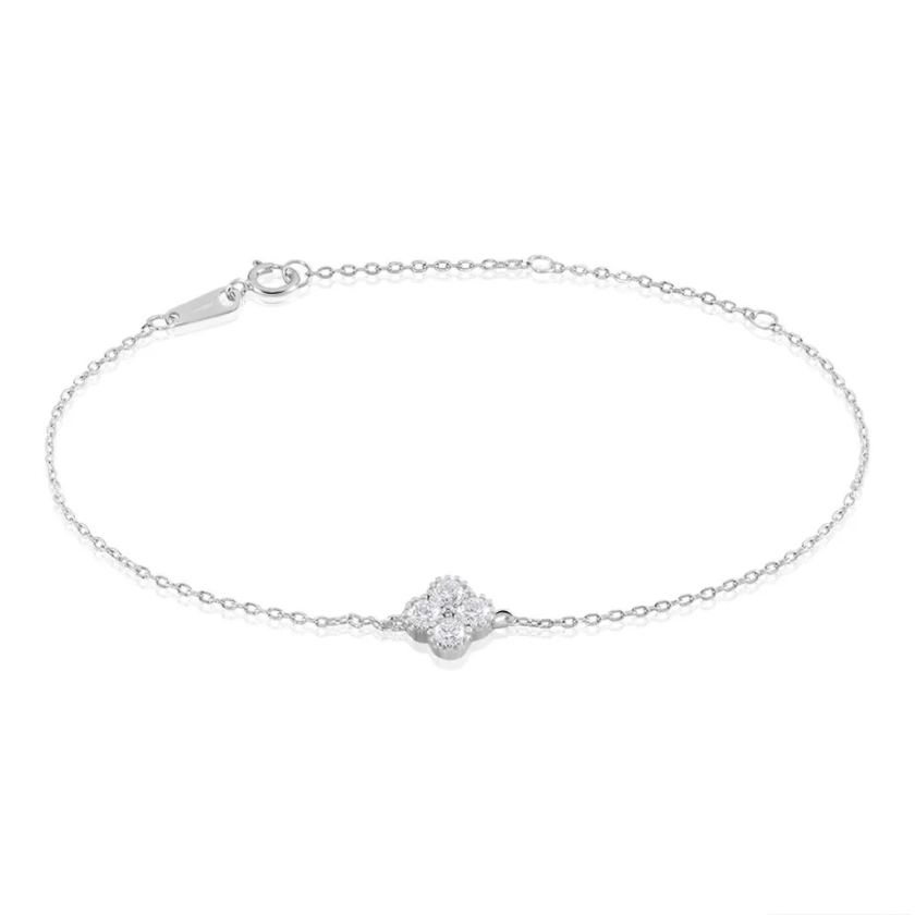 Bracelet Mailys Argent Blanc Oxyde De Zirconium