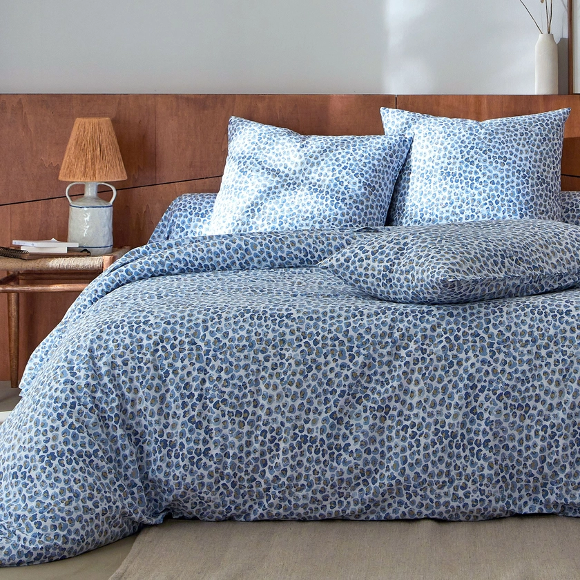 Housse de couette 140x200 - bleu - Coton - Becquet