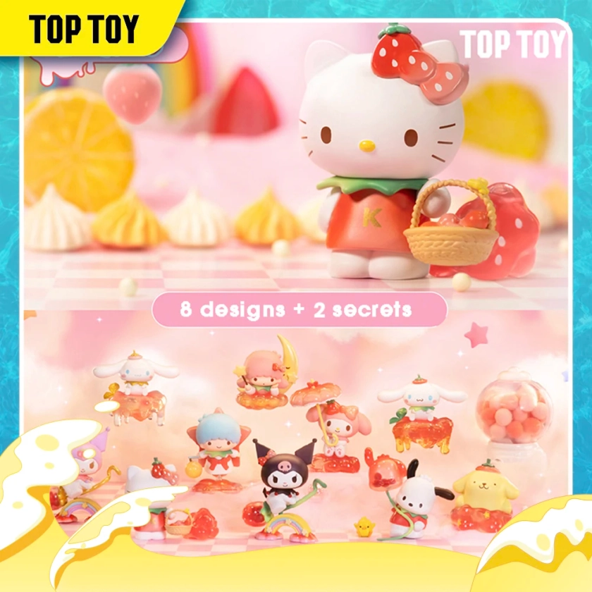 TOPTOY Sanrio Sweety Paradise Series, HelloKitty Cinnamoroll, Blind Box Figurine, Kawaii Collectable Toys For Girls