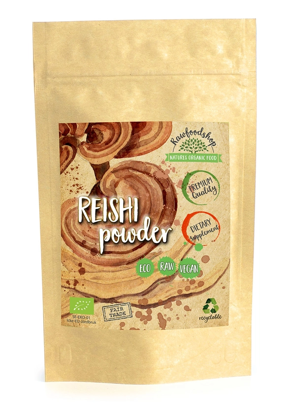 Rawfoodshop Reishi Mushroom Pulver EKO 125 g