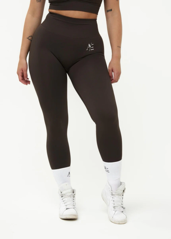 Highwaist sportleggings Pecan Brown