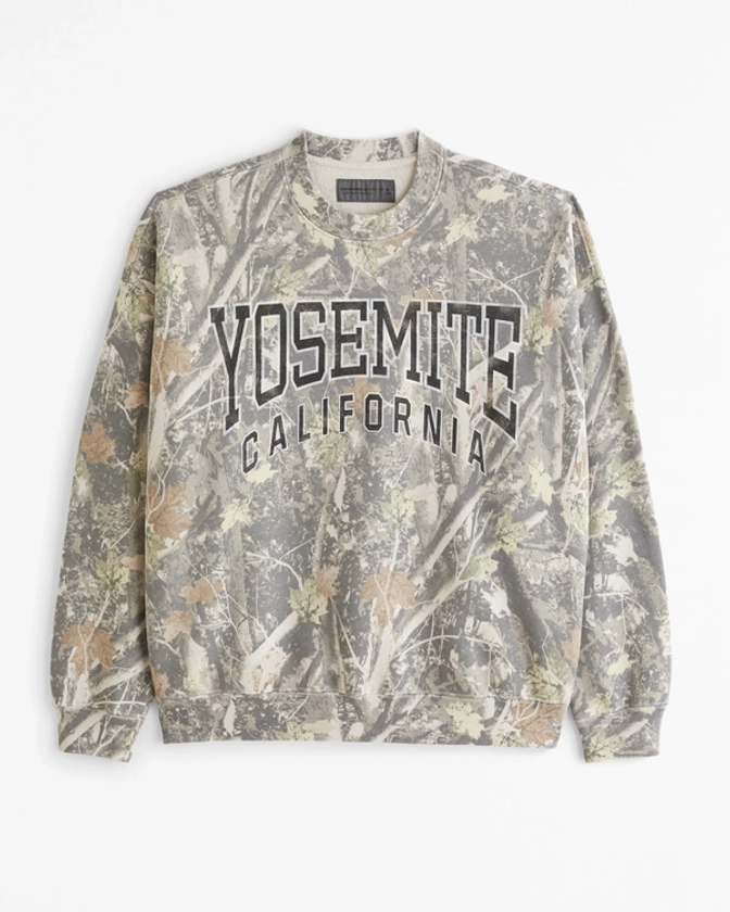 Women's Yosemite Graphic Crew Sweatshirt | Women's Tops | Abercrombie.com