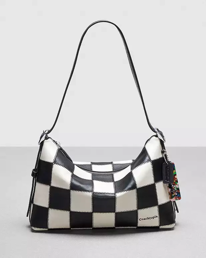 Alter/Ego Shoulder Bag In Checkerboard Upcrafted Leather | Coachtopia ™