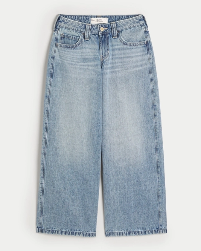 Women's Low-Rise Light Wash Super Baggy Jeans | Women's | HollisterCo.ca