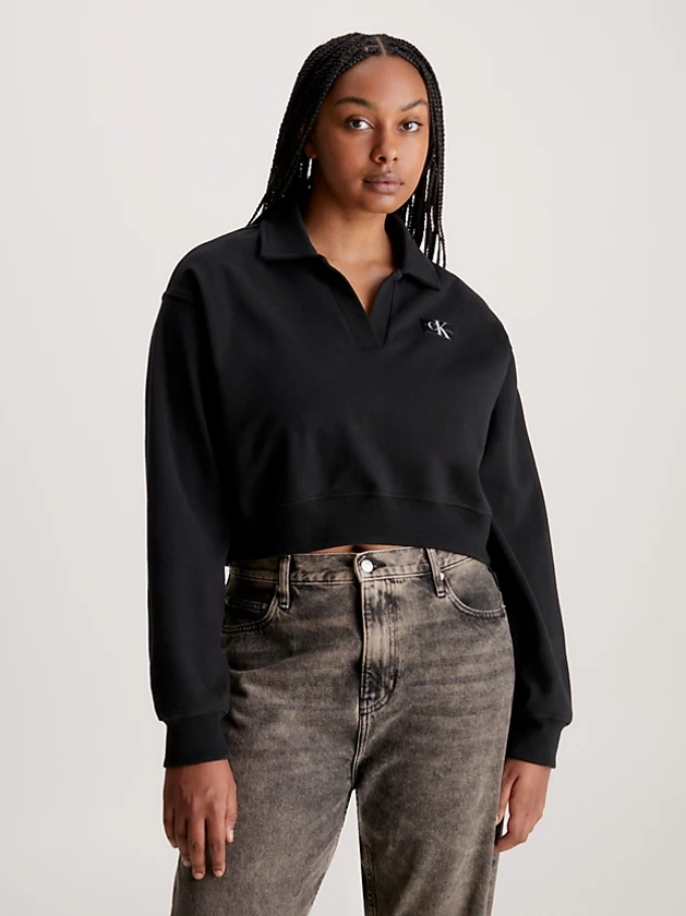 Cropped polo sweatshirt Calvin Klein® | J20J222232BEH