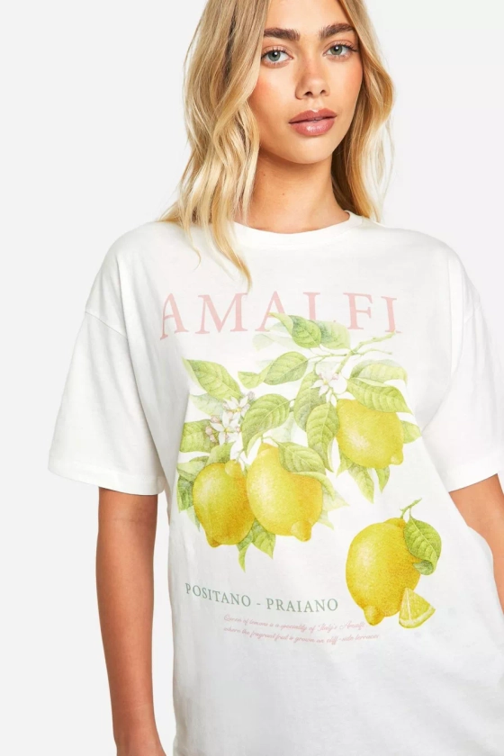 Lemon Printed Oversized T-shirt