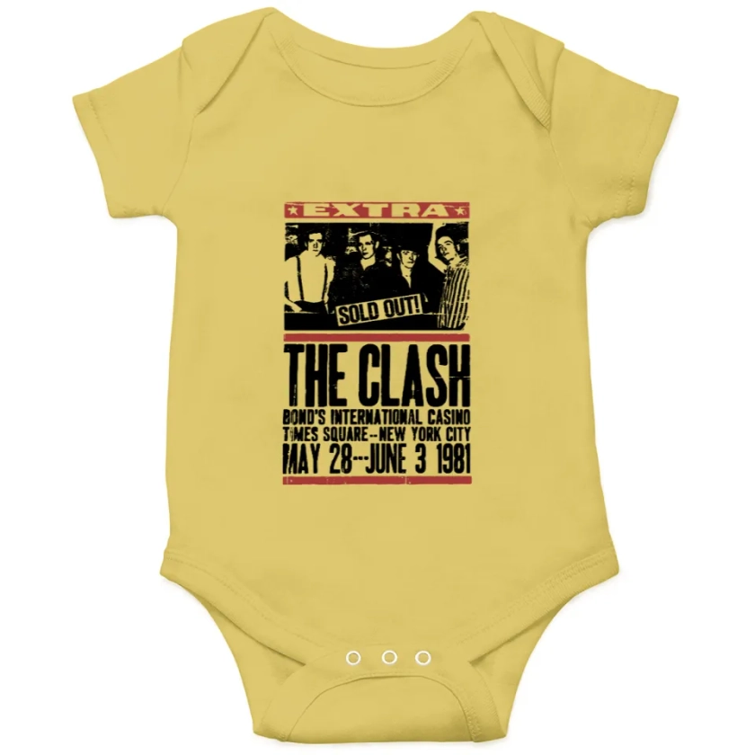The Clash British Punk Rock Music Onesies sold by KaiWen | SKU 3699358 | Printerval UK