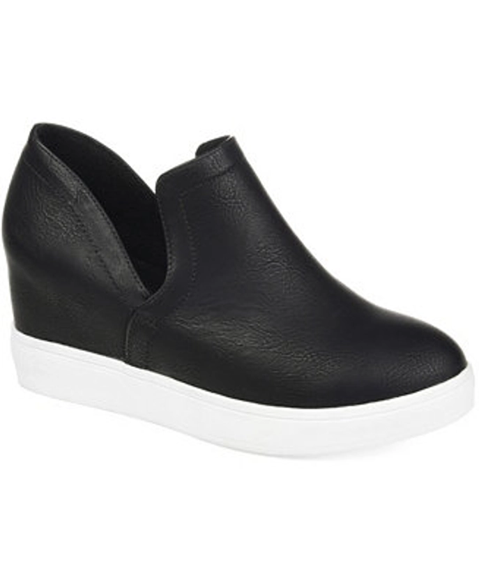 Journee Collection Women's Cardi Cut-Out Platform Wedge Sneakers - Macy's