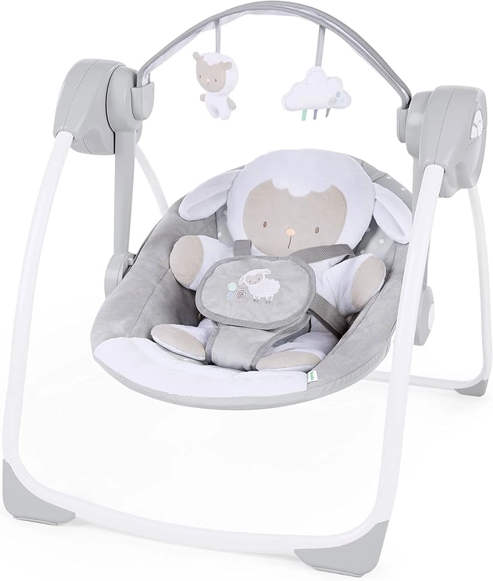 Ingenuity, Balancelle compacte pour bébé Fanciful Forest, 6 vitesses de balancement, 8 mélodies apaisantes, Arche de Jeu Amovible, 2 Jouets de Peluche, 5 Points Harnais, dès la naissance à 9 kg : Amazon.fr: CD et Vinyles