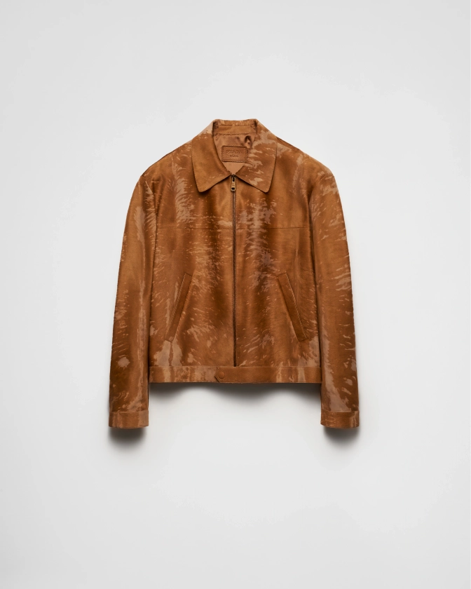 Veste En Cuir Caramel | PRADA