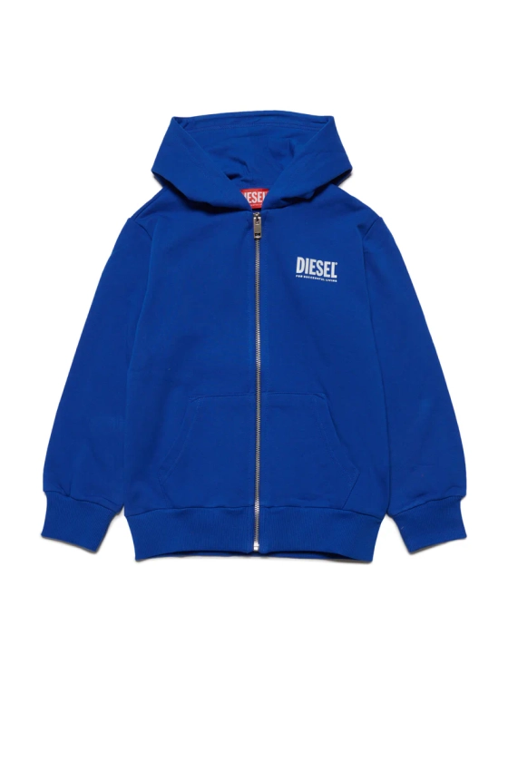 DIESEL kid hooded cotton sweatshirt with zip | BRAVE KID