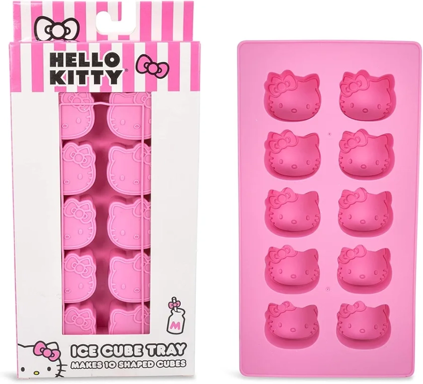 Toynk Sanrio Hello Kitty Flexible Silicone Mold Ice Cube Tray In Character Shapes | Reusable Ice Mold For Freezer