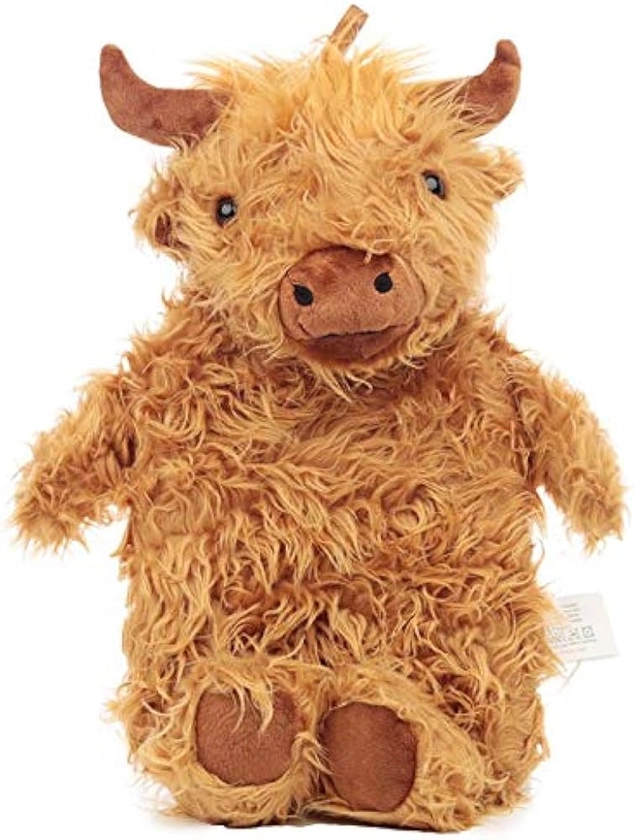 Snuggables Highland Cow 1L Novelty Cover Hot Water Bottle Brown