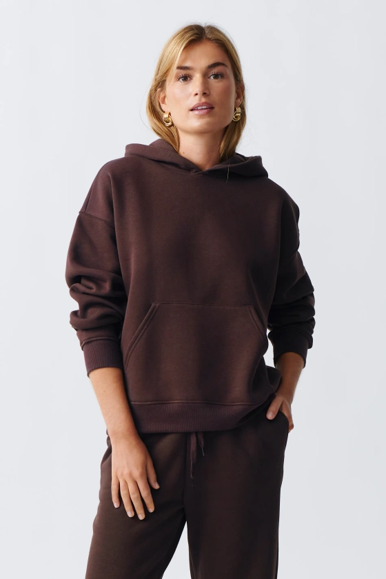 Basic original hoodie - Brun - Dam - Gina Tricot