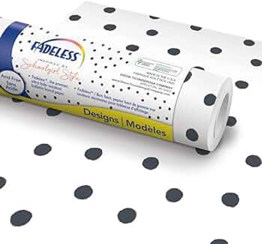 Fadeless Schoolgirl Style Bulletin Board Paper, BFF Painted Dot, 47.25" x 12', 1 Roll