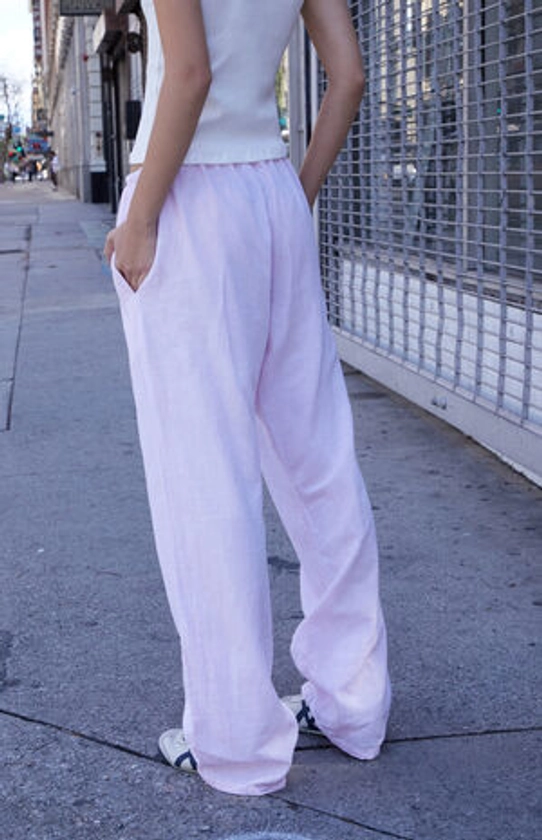 John Galt Pink Striped Anastasia Sweatpants | PacSun