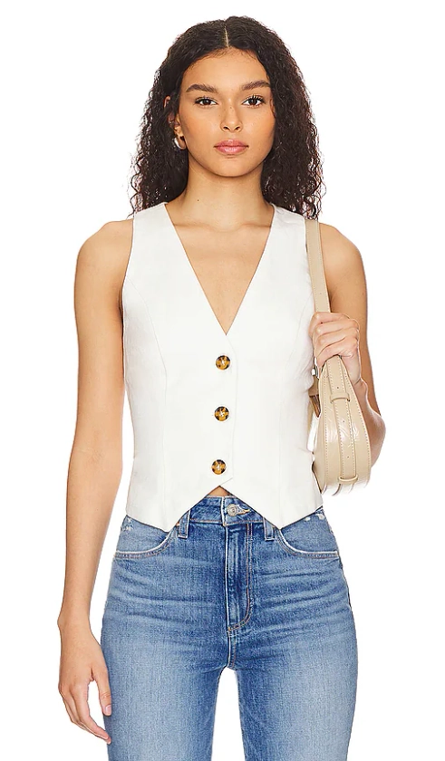 Lovers and Friends Asa Vest in Ivory | REVOLVE