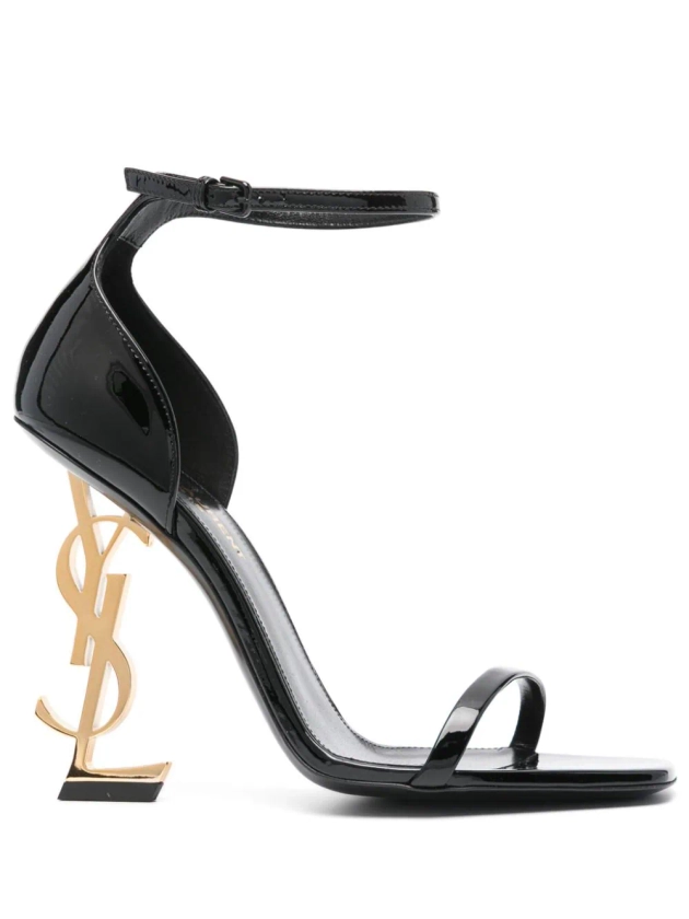 Saint Laurent Opyum 110mm patent-leather Sandals | Black | FARFETCH UK