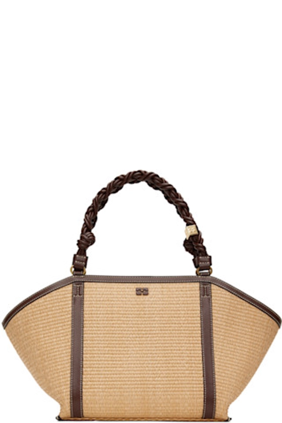 GANNI - Tan Bou Medium Tote